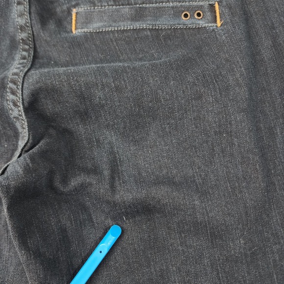 Converse One Star Bootcut Jeans Womens 6 Blue Dark Wash Mid Rise Denim 30x33 - Picture 15 of 16